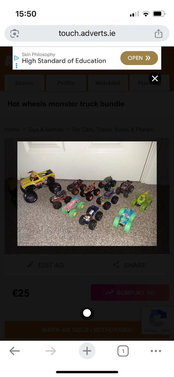 Hot wheels monster  truck bundle