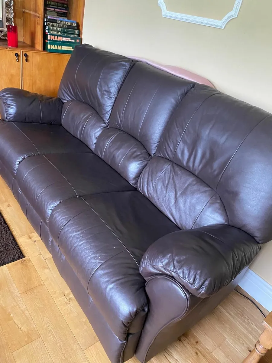 Leather Couch - Image 1