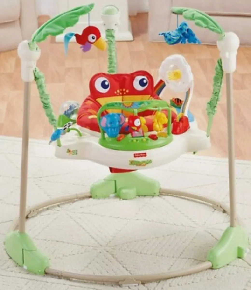 Fisher Price Rainforest Jumperoo Baby Bouncer - Image 1