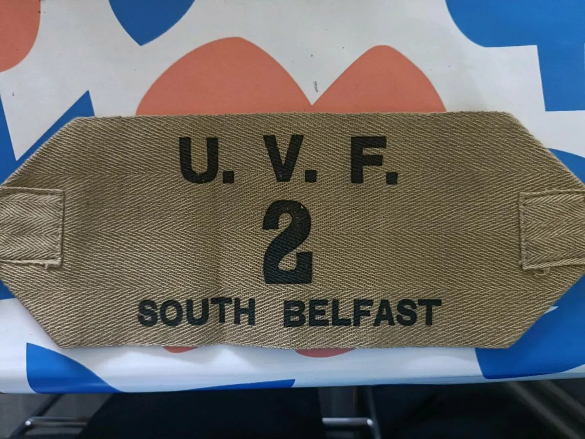 NICE ORIGINAL PERIOD 1912 UVF ARM BAND - Image 2