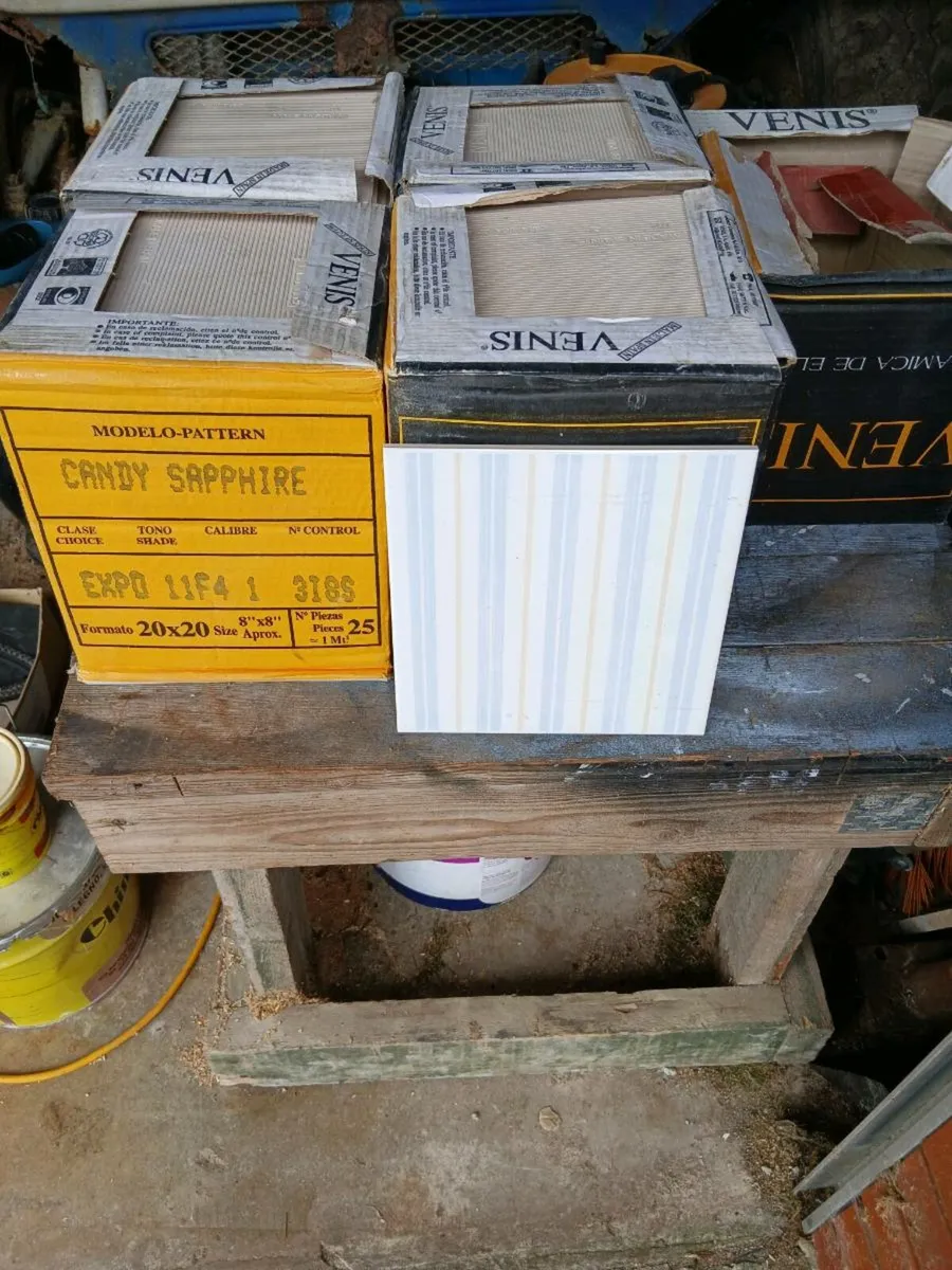 Approx 5 sq yds Spainish ceramic wall tiles