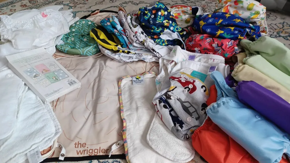 Reusable cloth nappies and baby items - Image 1