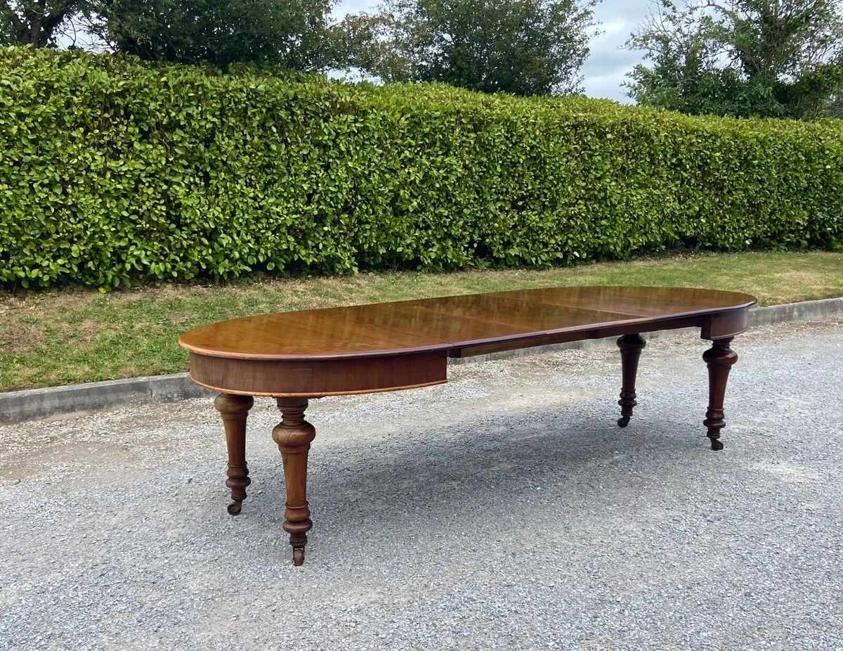 1840s long dining room table - Image 3