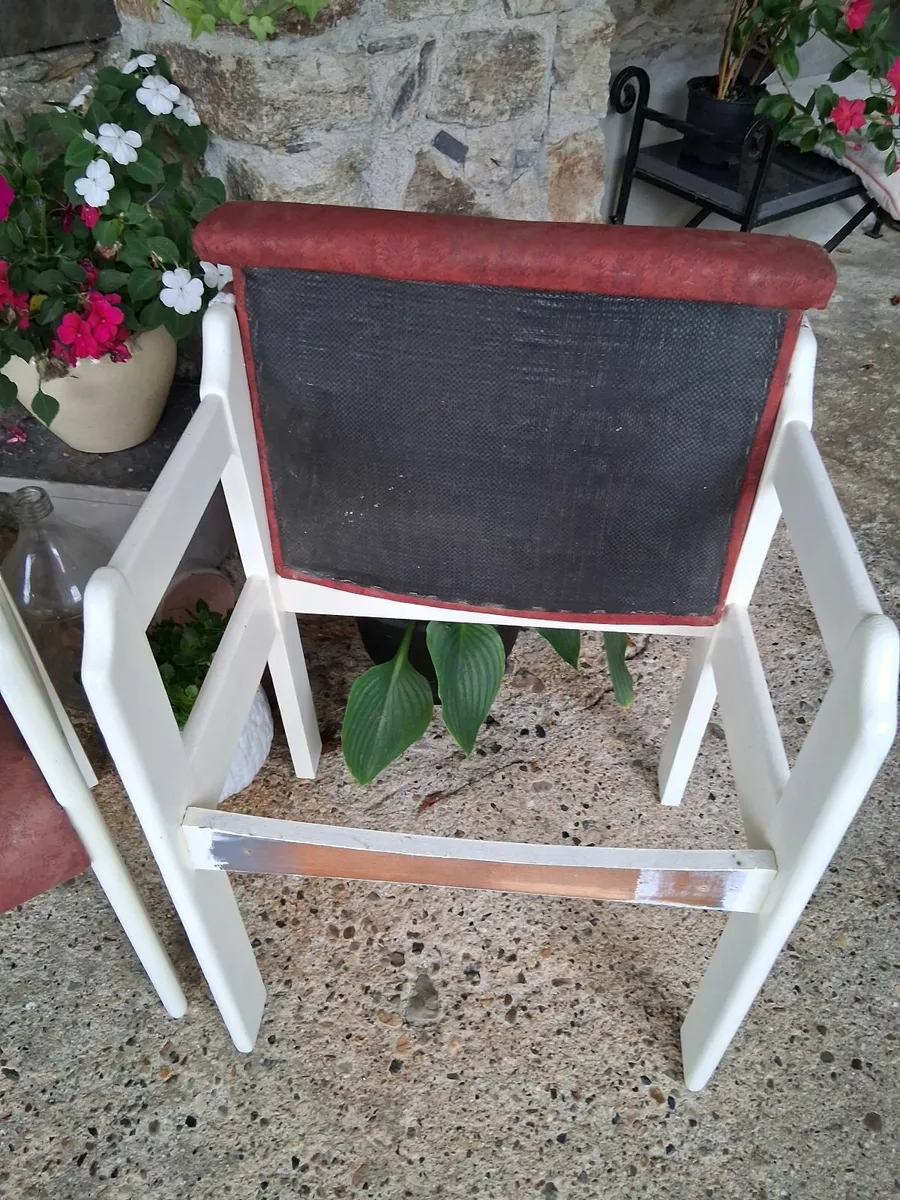 Vintage chairs x 3 - Image 3