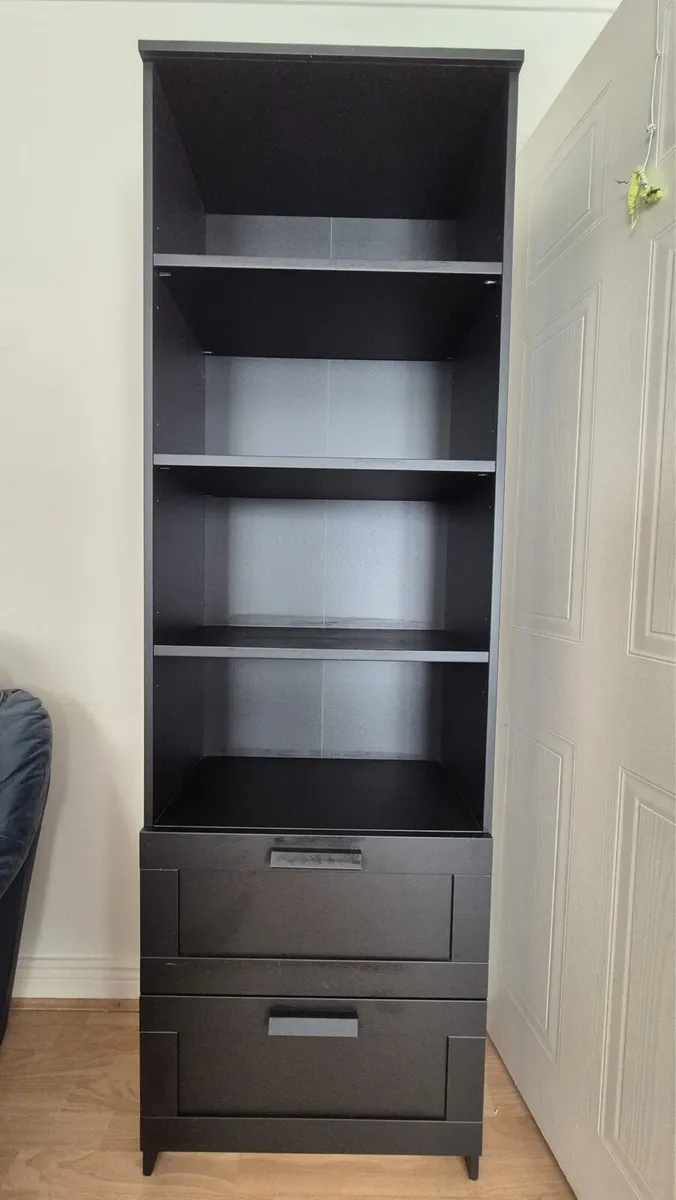 Black tall cabinet - Image 1