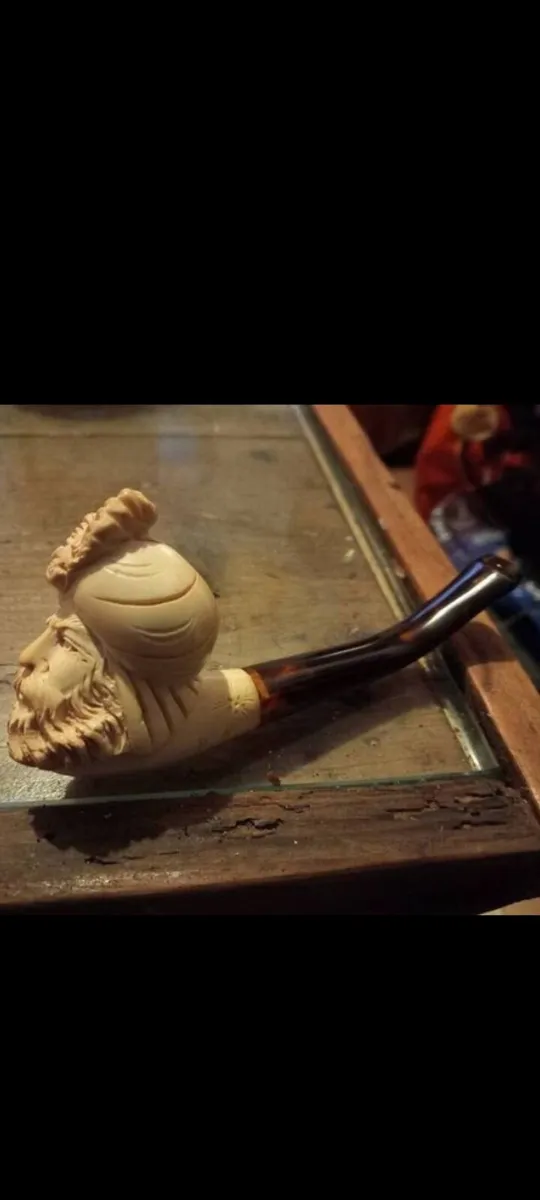 antique meerschaum pipe sultan head - Image 1