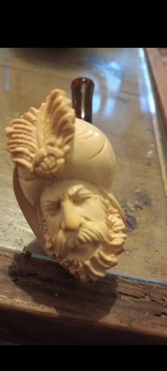 antique meerschaum pipe sultan head - Image 2