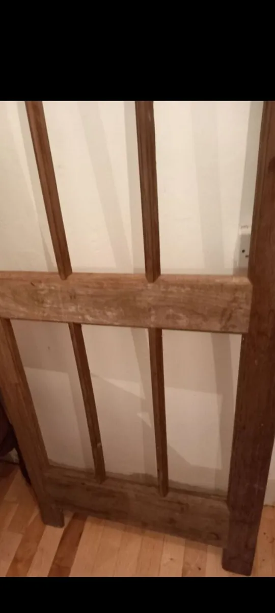 solid teak doors very heavy  7ft - Image 3