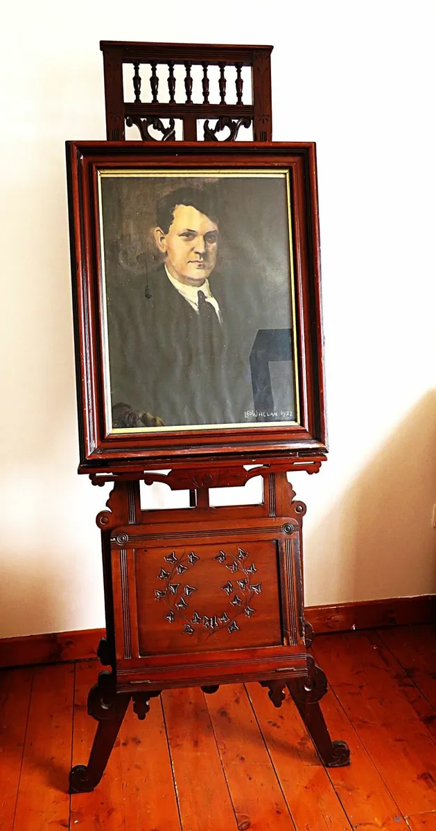 Antique Mahogany Easel - Image 1