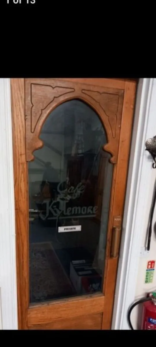 rare kylemore cafe o connel street 7ft oak doors - Image 1