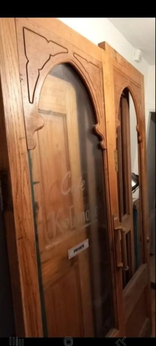 rare kylemore cafe o connel street 7ft oak doors - Image 2
