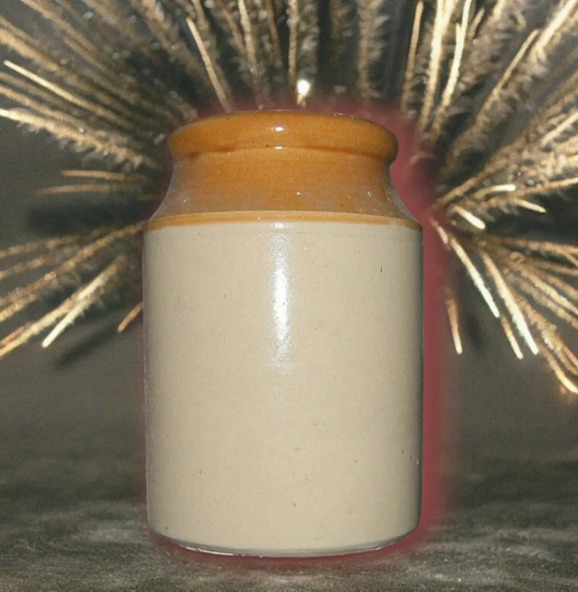 Vintage Stoneware Pot - Image 1