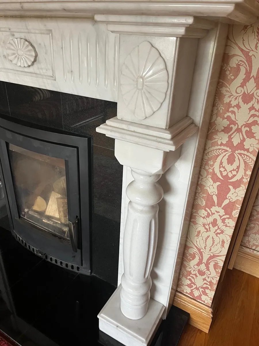 Marble Fireplace & Granite Hearth - Image 2