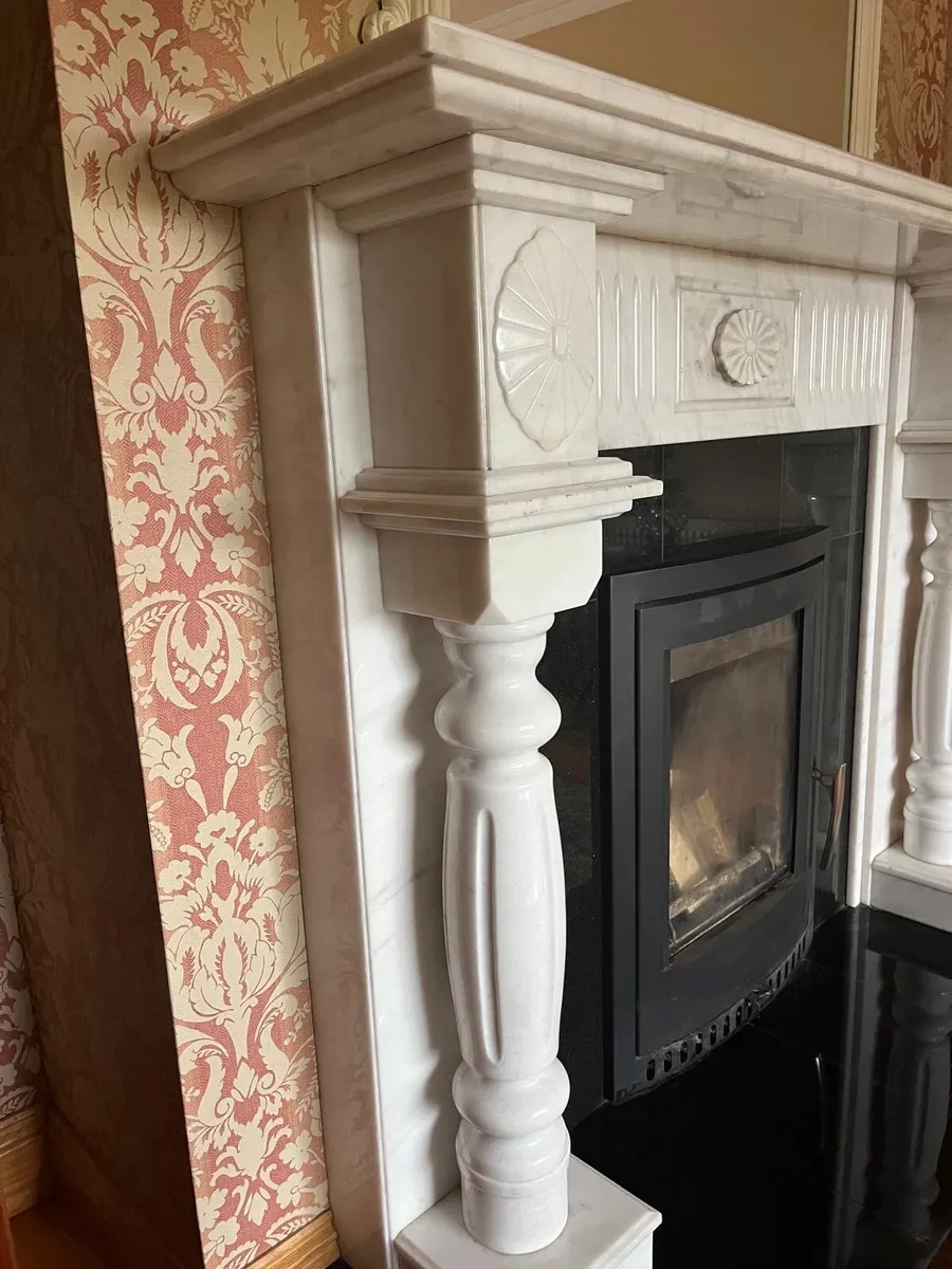 Marble Fireplace & Granite Hearth - Image 3