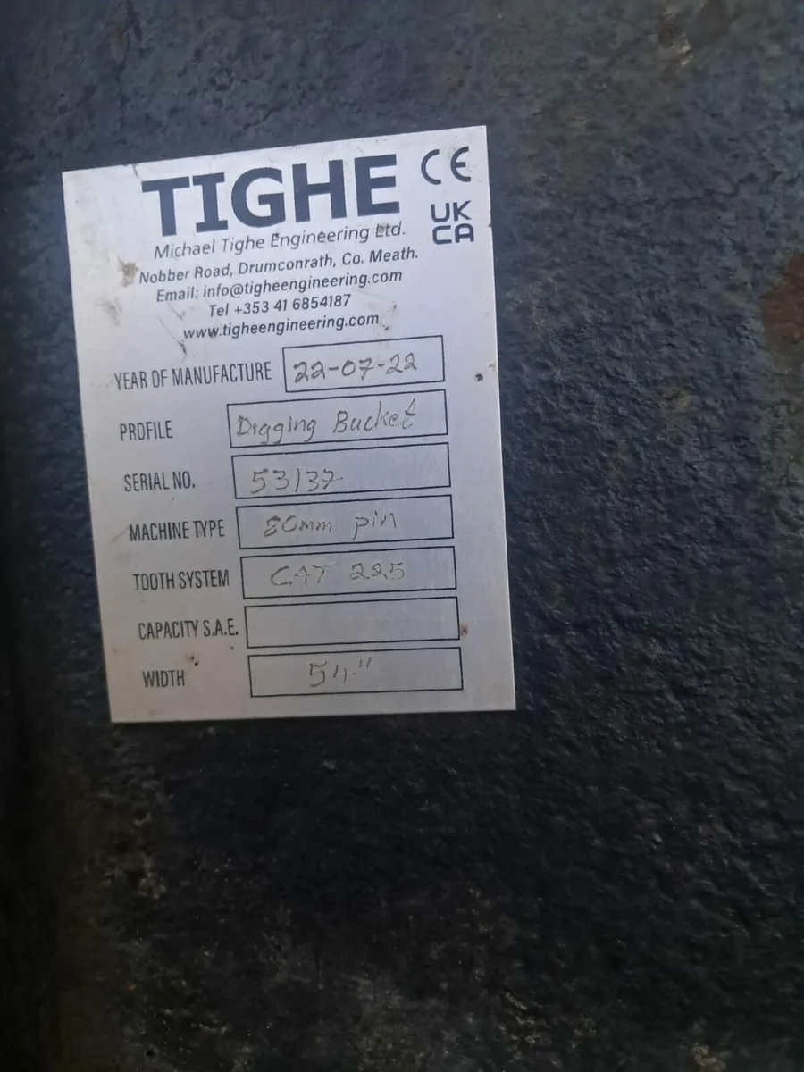 Tighe digging bucket 20 tonne - Image 4