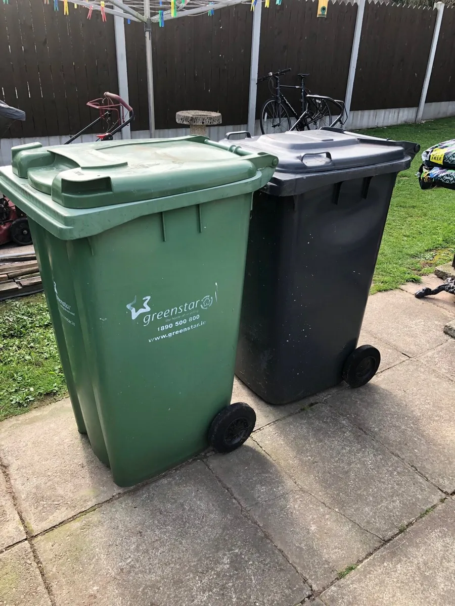 2 wheelie bins - Image 1
