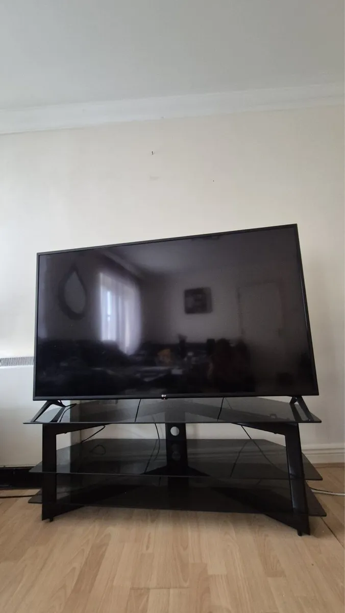 Modern Black Glass TV Stand - Image 4