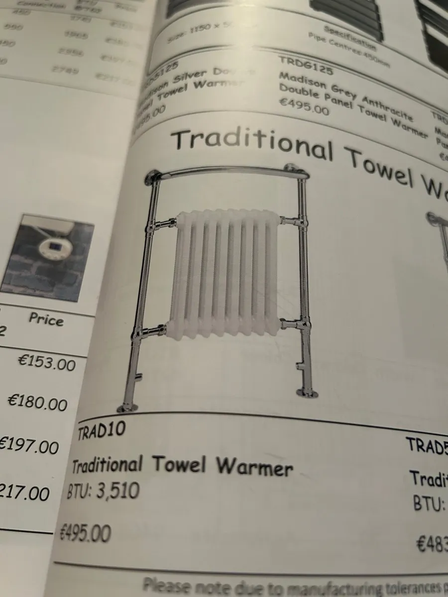 Heated  towel rail brand new - Image 2