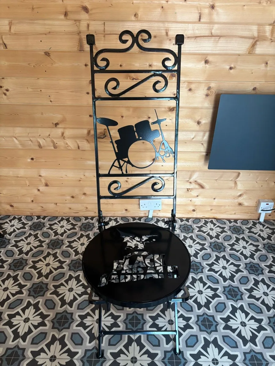 Rock Band 3 piece bistro table and chairs - Image 3