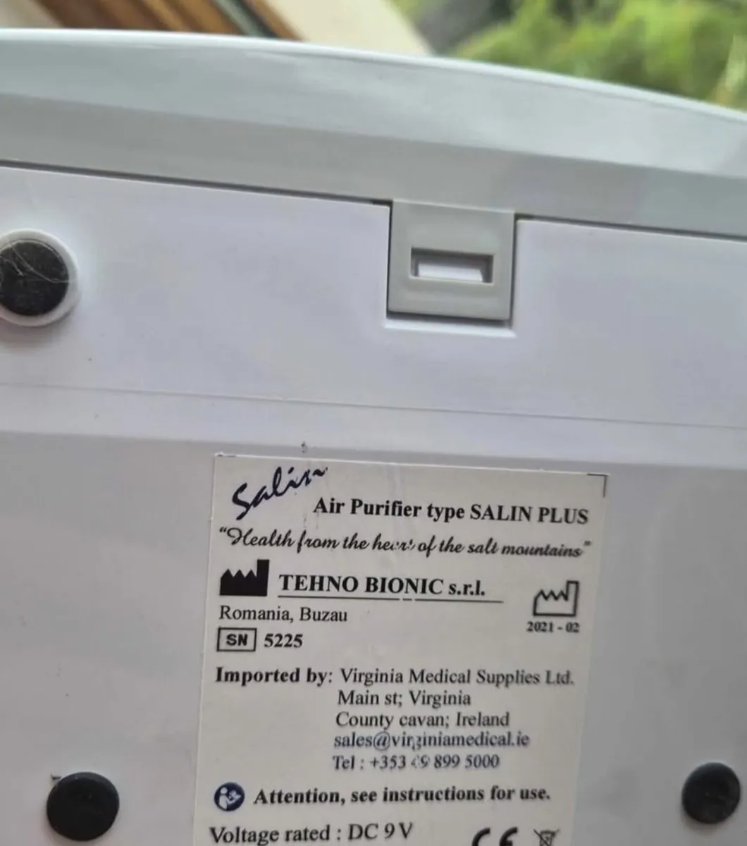 Salin Plus Salt Therapy Air Purifier-Like New+filt - Image 2