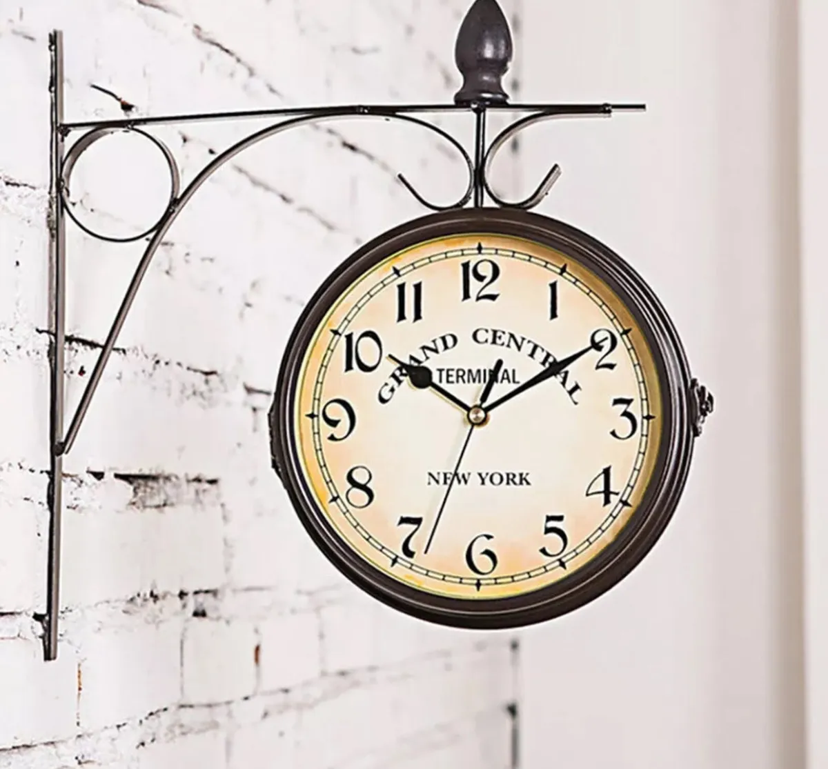 NEW Double Sided Outdoor Compact Garden Wall Clock - Image 1