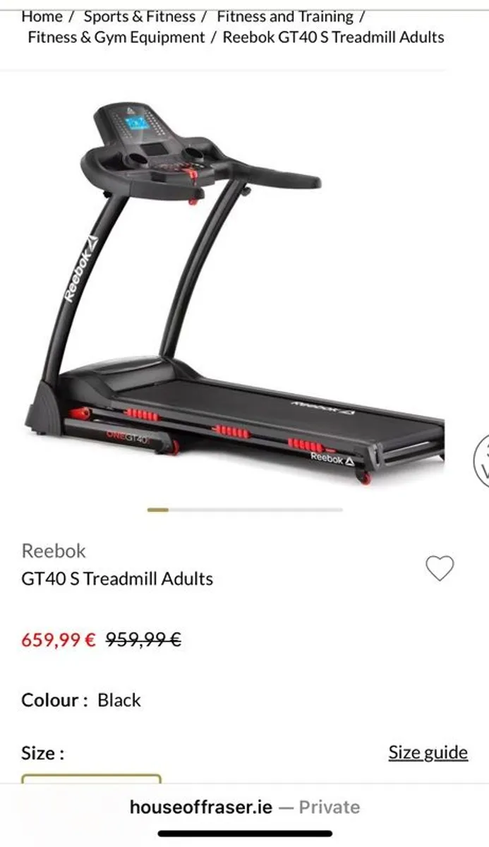 Reebok gt40 treadmill - Image 3