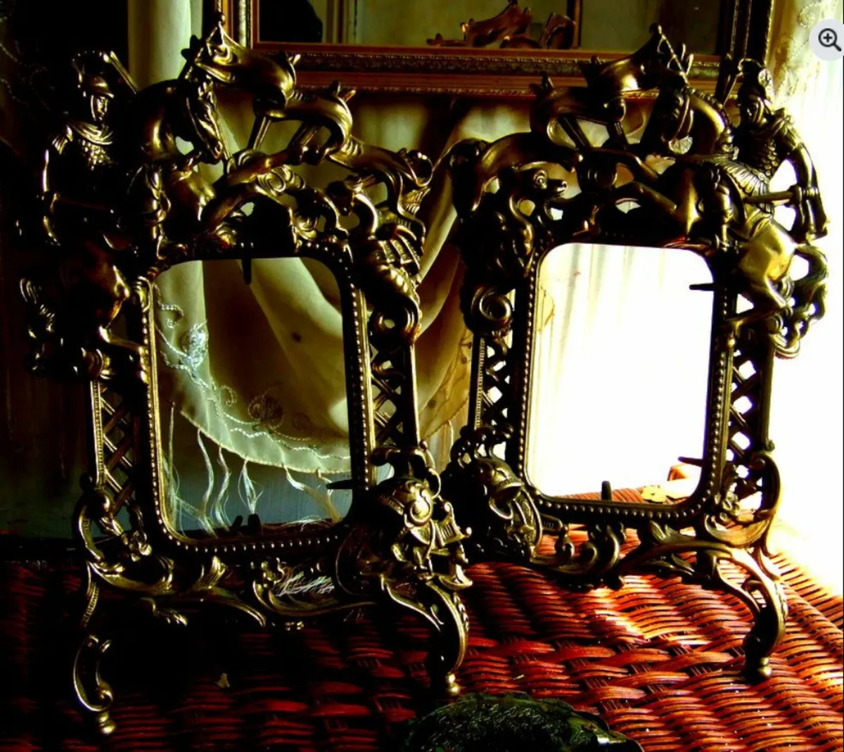 Pair Of Substantial Brass Photo Frames - Image 4