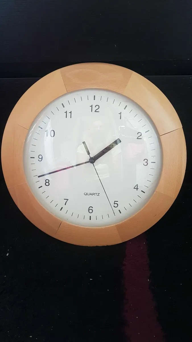 wooden wall clock - Image 1