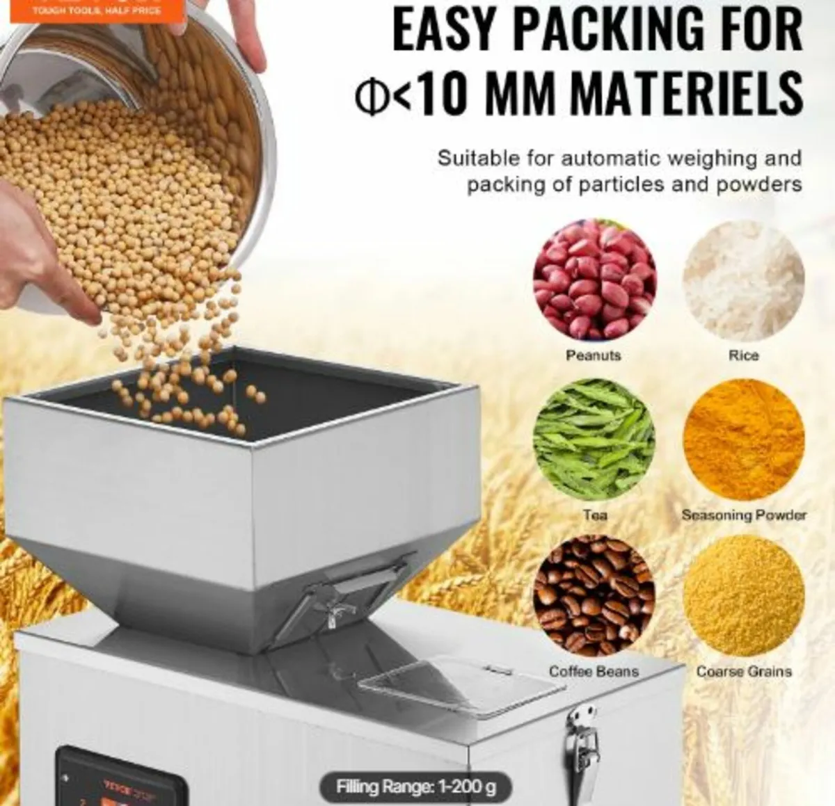 Powder Filling Machine, 0.002-0.44lbs/1-200g, - Image 2
