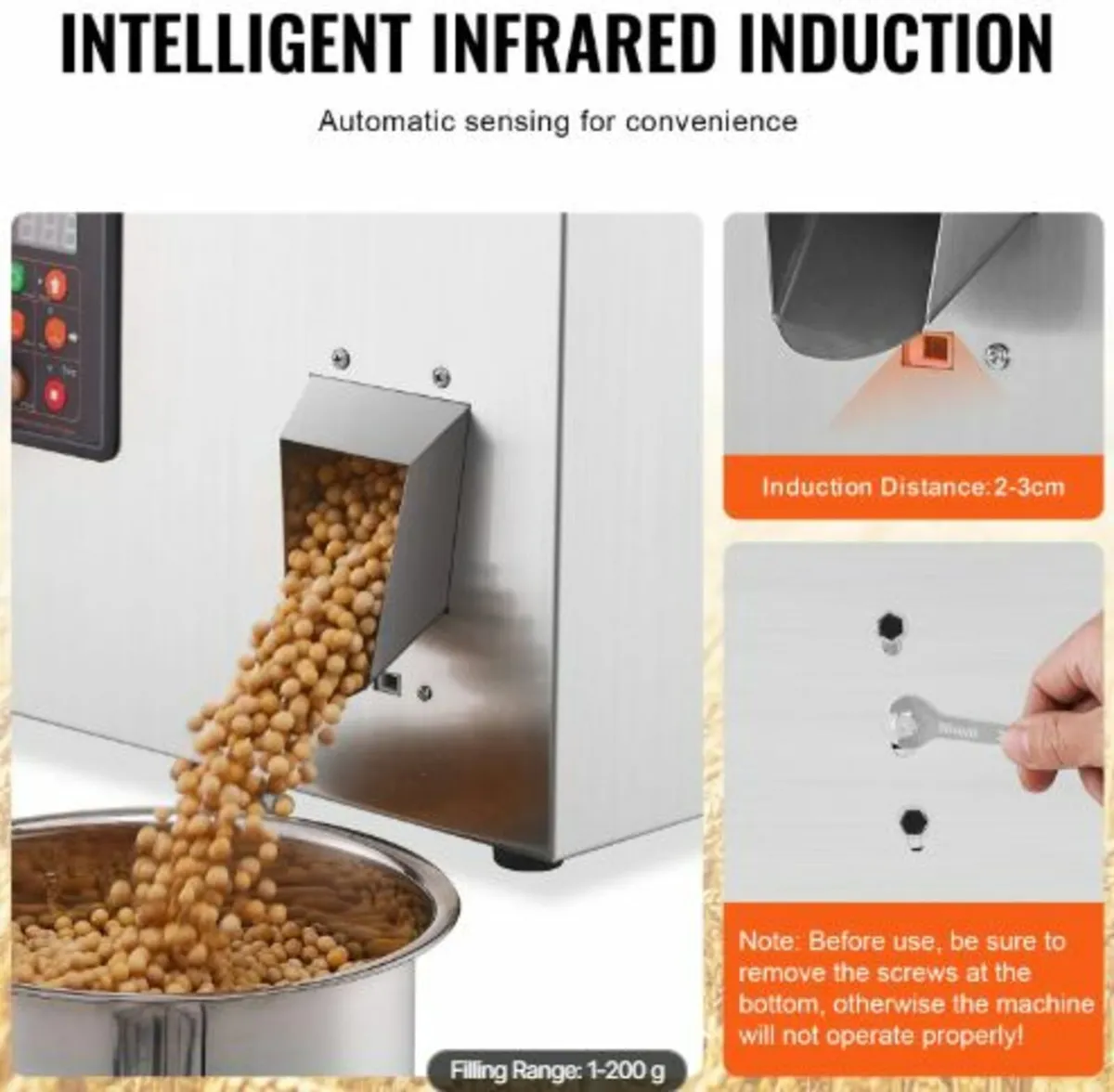 Powder Filling Machine, 0.002-0.44lbs/1-200g, - Image 4