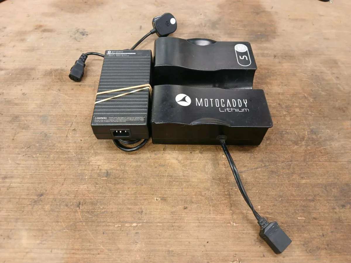 Motocaddy lithium battery and charger