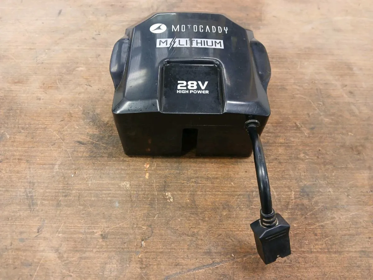 Motocaddy 28volt  battery at Golf Concepts - Image 2