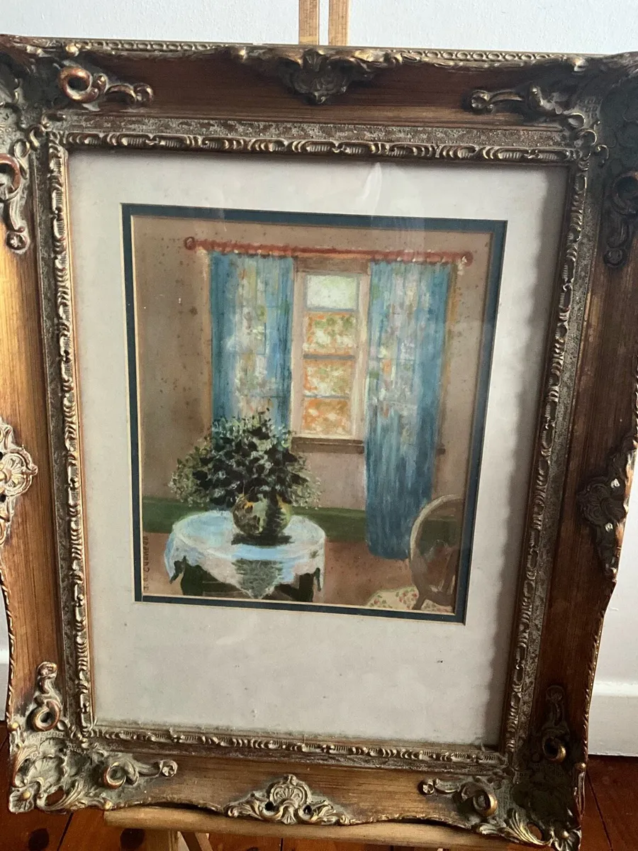Impressionism.Blue Clematis in the Artist’s Studio - Image 3