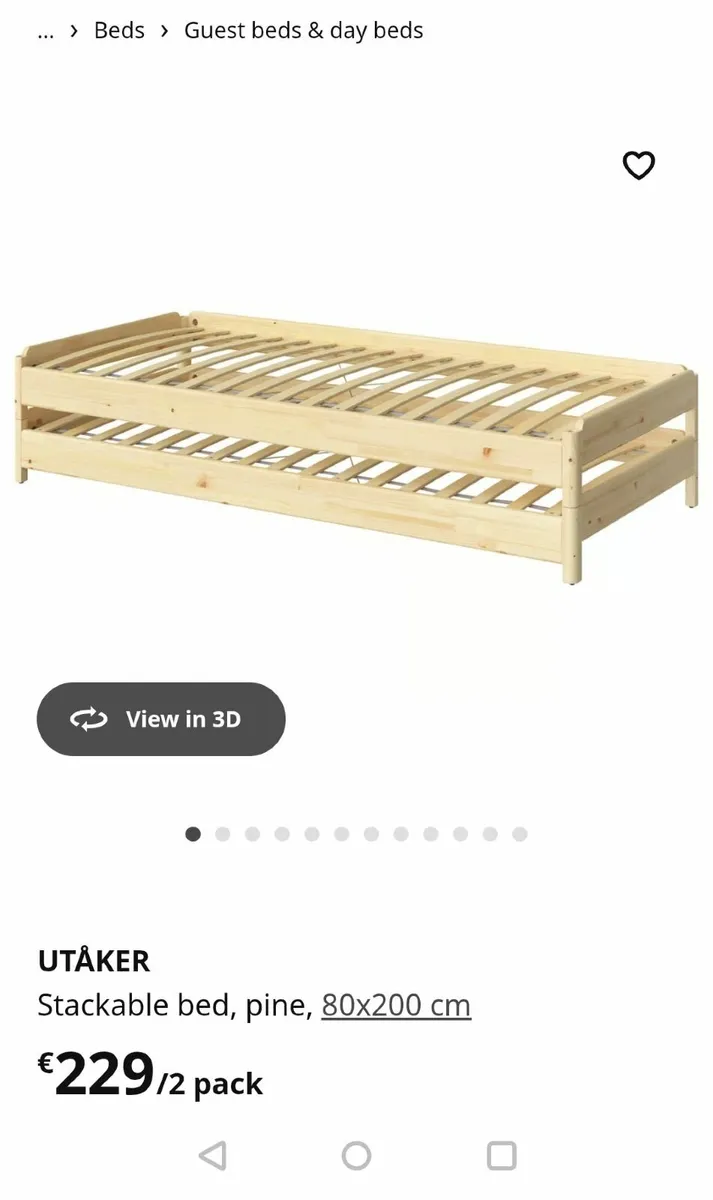 Ikea stackable beds