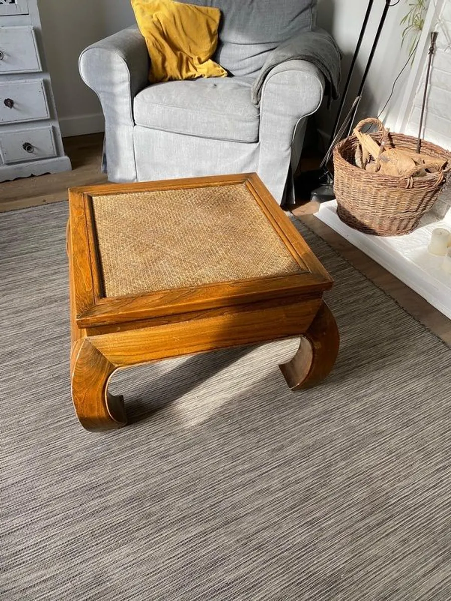 Rattan coffee table