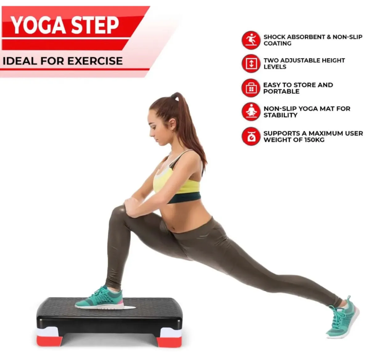New Yoga Gym Stepper & Mat - Image 3