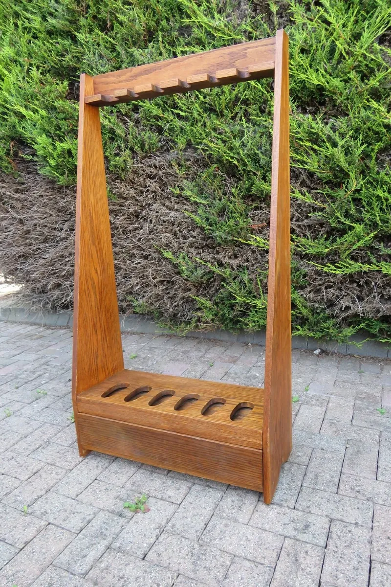 old wooden gun rack - Image 2