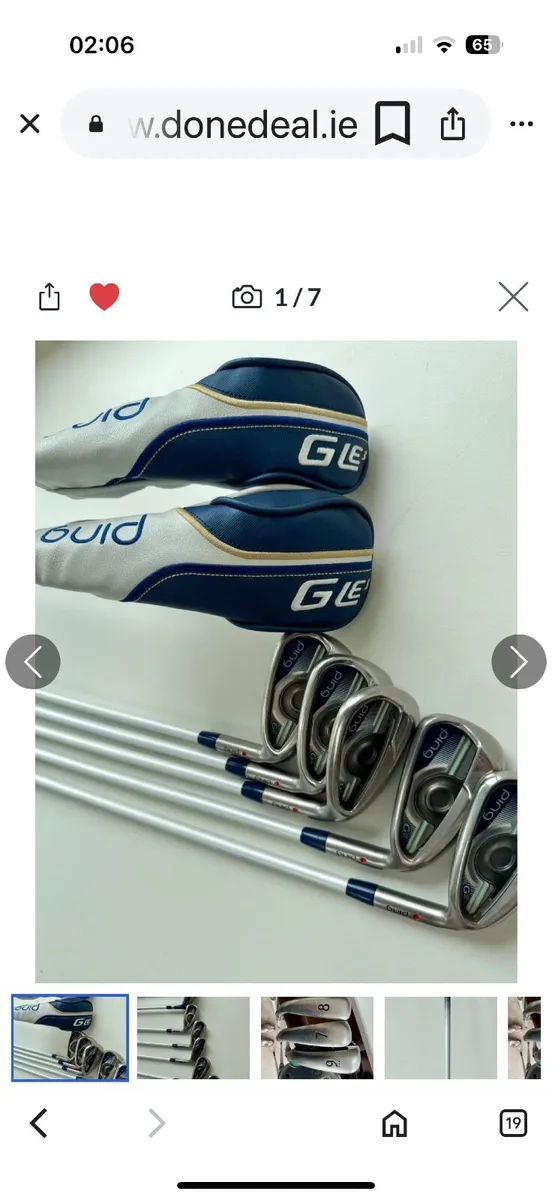 Ladies ping G le golf irons +hybrids - Image 1