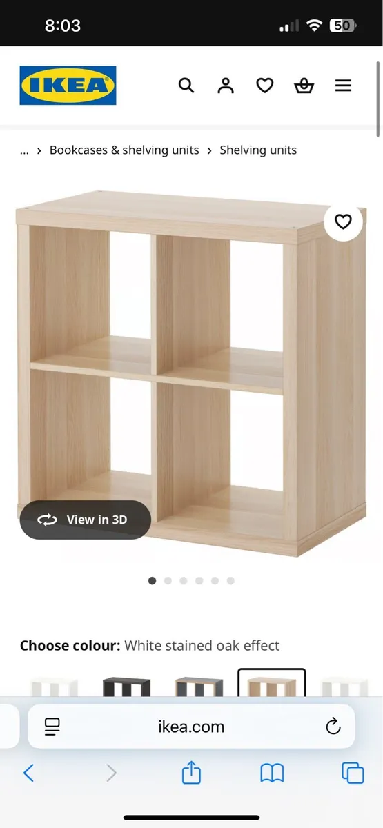 Two IKEA kallax units - Image 1