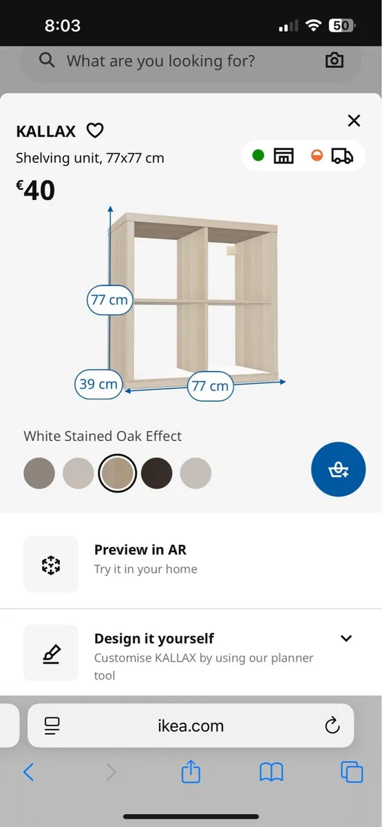 Two IKEA kallax units - Image 2