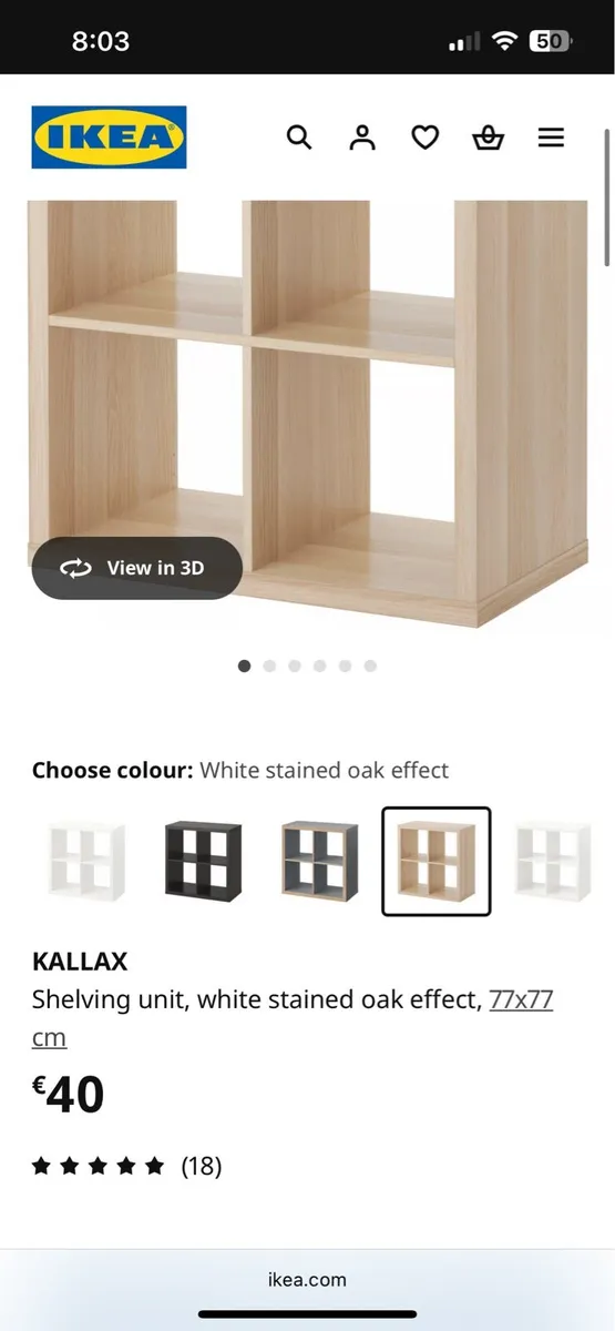 Two IKEA kallax units - Image 3