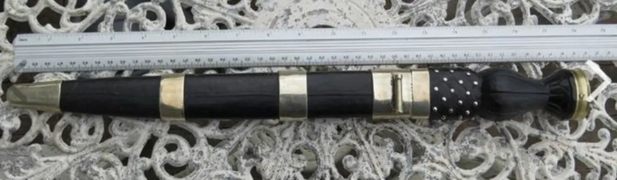 Traditional Scottish Dirk with Thistle Scabbard F - Image 4