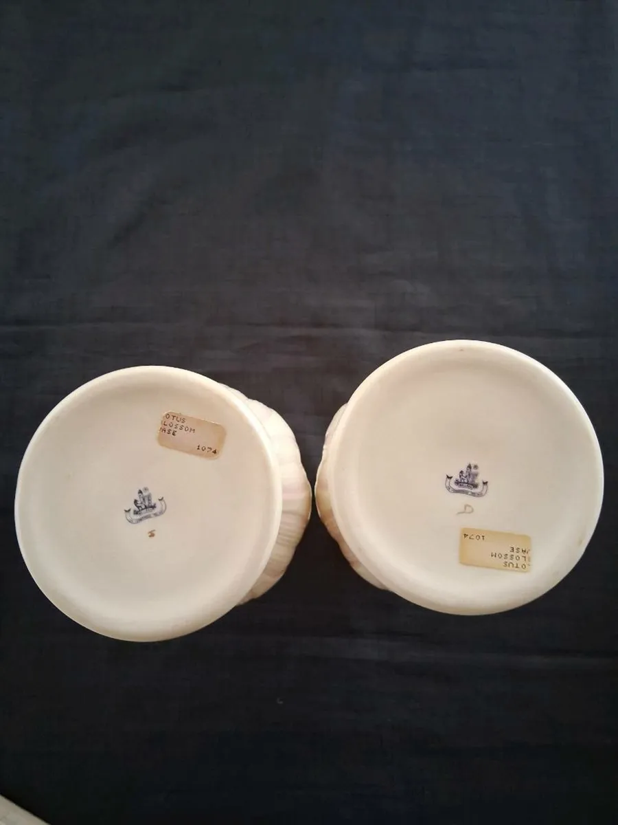 2 Belleek Vases - Image 2