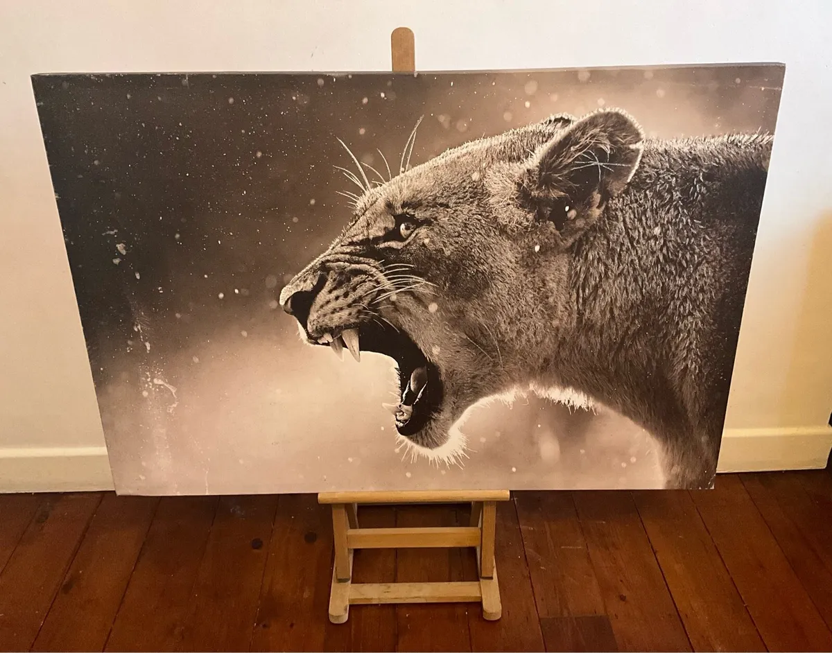 Large Canvas Print on Wooden Structure - Image 2