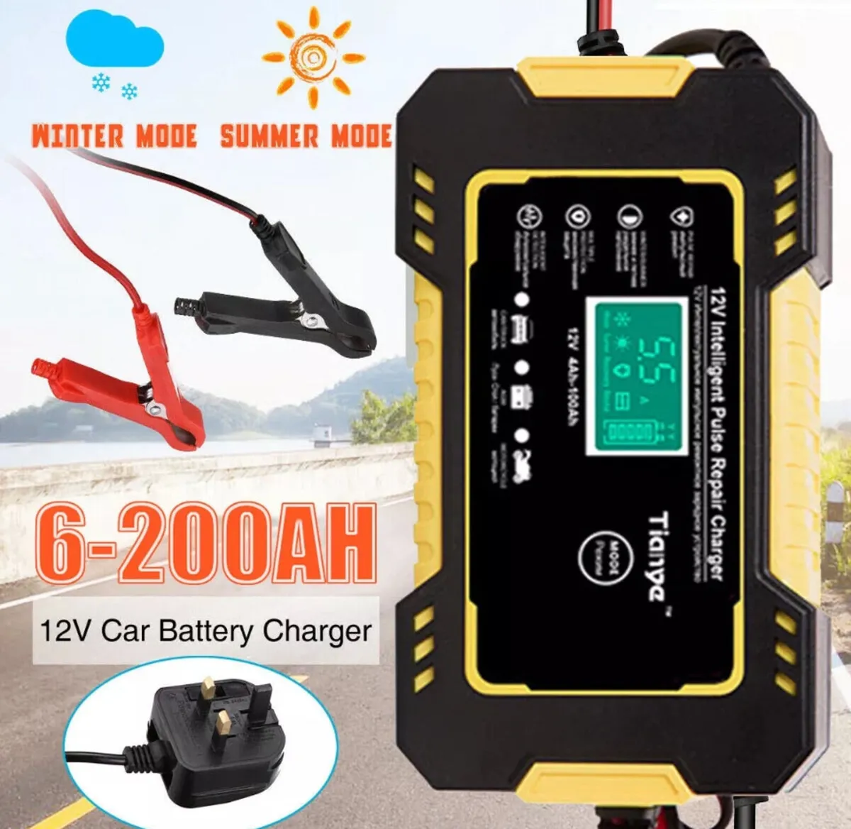 NEW Car / Motorbike Battery Charger 12V - Image 2