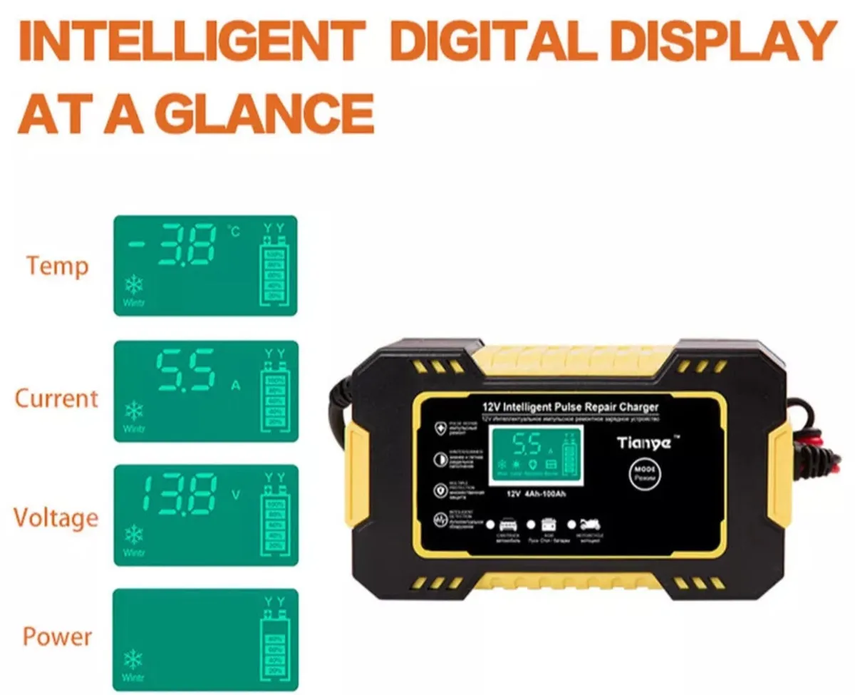 NEW Car / Motorbike Battery Charger 12V - Image 3