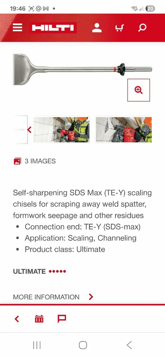 HILTI SDS MAX chisel - Image 3