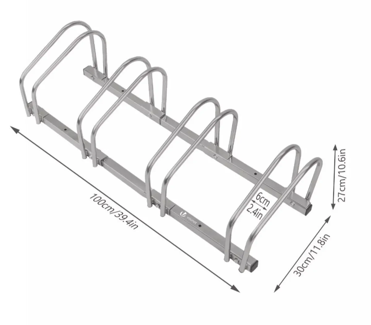 4 Bicycle Parking Rack Bike Stand Steel NEW - Image 2