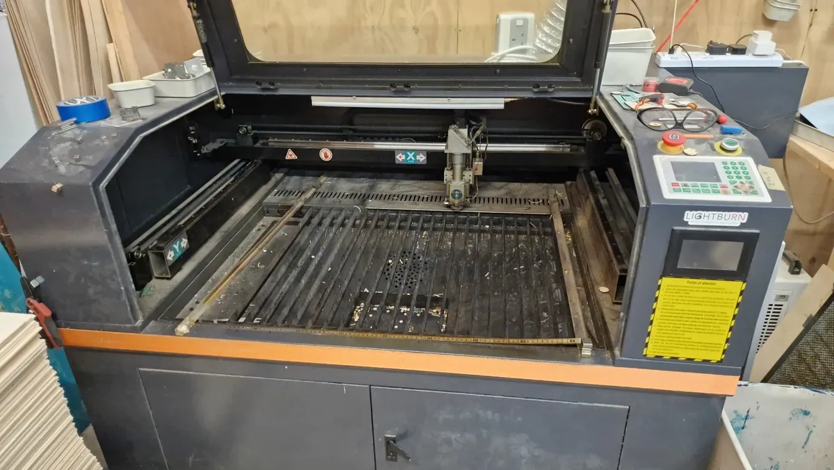 CO2 laser cutter 130w, wood and metal cutting - Image 2