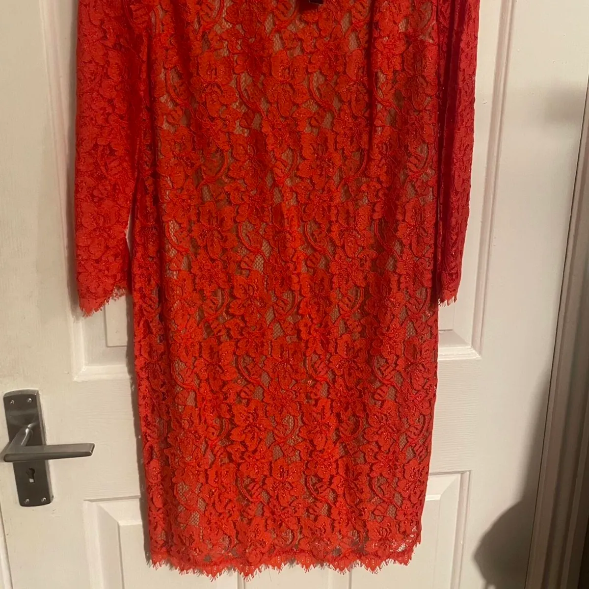 Dorothy Perkins red lace dress - Image 2